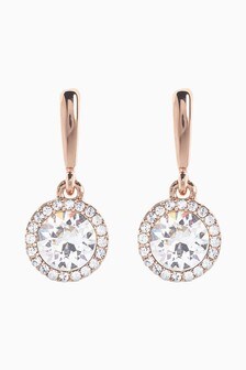 Pendants d'oreilles scintillants avec cristaux Swarovski®