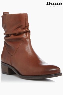 Dune London Pagers 2 Ruched Low Block Heel Ankle Boots (282848) | 168 €