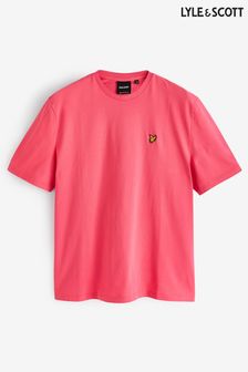 لون وردي - Lyle & Scott Big Crew Neck T-shirt (283541) | 191 ر.س