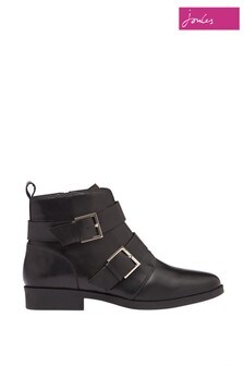 Bottes motard Joules Melbourne noires à brides