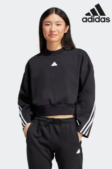 adidas Black Sportswear Future Icons 3-Stripes Sweatshirt (284502) | €57