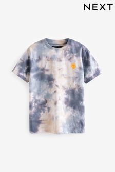 Grey Relaxed Fit Tie-Dye Short Sleeve T-Shirt (3-16yrs) (285499) | SGD 13 - SGD 19