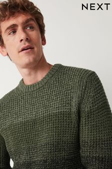 Črna - Pleten pulover z barvnimi bloki standardnega kroja (285857) | €22