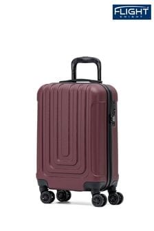 Пурпурный - Черная сумка ручной клади Flight Knight 55x35x20 см на 8 колесиках с абс (286372) | €66