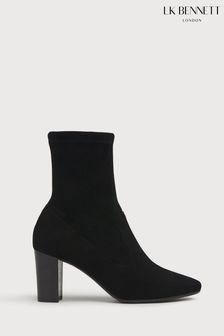L.K.Bennett Alice Black Suede Ankle Boots (286564) | 442 €