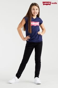 Levi's® Navy Blue Girls Batwing 100% Cotton T-Shirt (286597) | $24 - $27