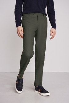 Green Slim Fit Formal Trousers (286812) | 8 €