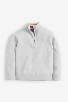 Smart Zip Neck Jumper (3-16yrs)