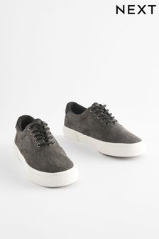 Black Washed Textile Trainers (287412) | kr353