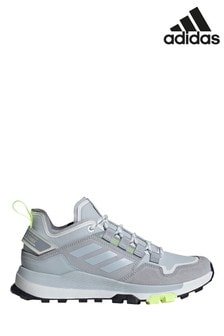 Серые/белые низкие походные кроссовки adidas Terrex Hikster