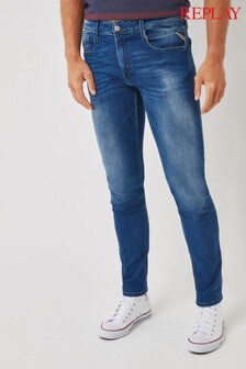 ג'ינס בלבן גיר - ג'ינס סלים <bdo dir="ltr">Replay® Anbass </bdo> (287652) | ‏442 ₪