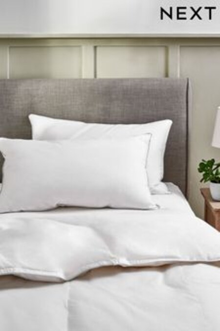 Firm Duck Feather And Down Set Of 2 Soft Pillows (287772) | $101