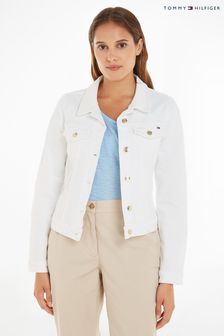 Белая приталенная джинсовая куртка Tommy Hilfiger (287932) | €81