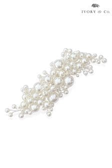 Ivory & Co Silver Pearl Blossom Statement Clip (288758) | €55