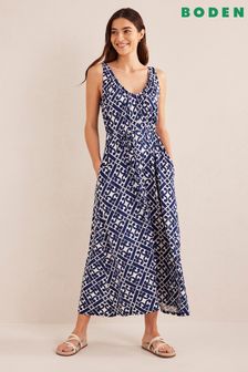 Boden Blue V-Neck Jersey Maxi Dress (288977) | €60