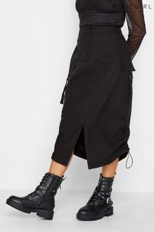 PixieGirl Petite Black Cargo Ruched Midi Skirt (289122) | SGD 64