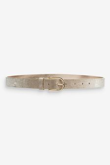 Gold Shimmer PU Jeans Belt (289166) | $15