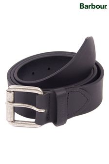 أسود - حزام جلدي مطفي من Barbour® (289693) | 245 د.إ
