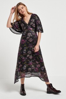 Robe imprimée à sequins