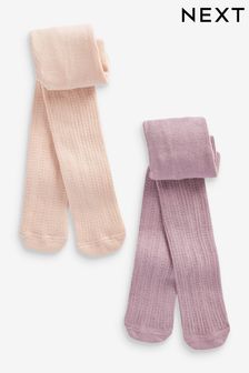 Pink Pontelle Baby Tights 2 Pack (0mths-2yrs) (290225) | ₪ 35