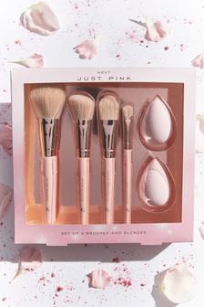 6 Piece Just Pink Make-Up Brush And Sponge Set (290268) | TRY 171