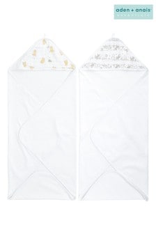 aden + anais Essentials Disney™ Baby - Winnie + Friends Hooded Towels Two Pack (290688) | €13