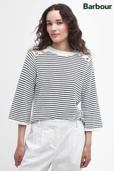 Barbour® White Macy Stripe Knitted Jumper (290937) | 592 QAR
