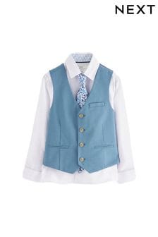 Light Blue/White Waistcoat Set (12mths-16yrs) (291200) | 148 QAR - 193 QAR