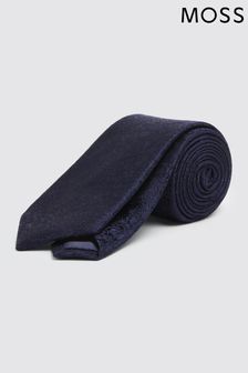 Marineblau - Moss Krawatte mit floralem Wirbelmuster (291331) | 47 €