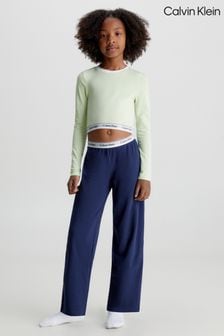 Zielona piżama Calvin Klein Modern z bawełny (291442) | 157 zł