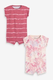 Lot de 2 barboteuses t-shirt (0 mois - 3 ans)