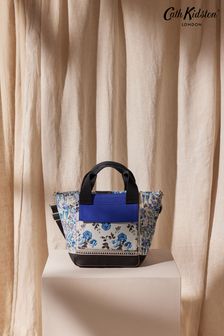 Cath Kidston Blue Strawberry Garden Print Small Bonded Tote Bag