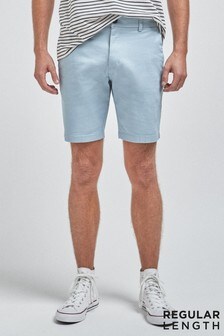 Light Blue Slim Fit Stretch Chino Shorts (292768) | ₪ 39