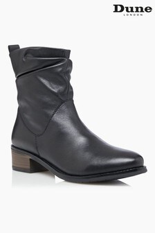 Dune London Pagers 2 Ruched Low Block Heel Ankle Boots (293732) | 168 €