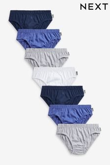 Blue 100% Cotton Briefs 7 Pack (1.5-16yrs) (293938) | $17 - $26