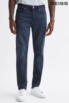 Reiss Indigo Littleton Slim Fit Mid Rise Jeans (294049) | LEI 1,056