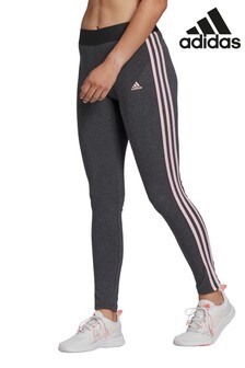 Leggings adidas gris à 3 bandes