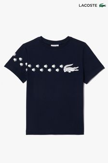أزرق - Lacoste Children Croc Back Graphic T-shirt (296818) | 18 ر.ع - 21 ر.ع