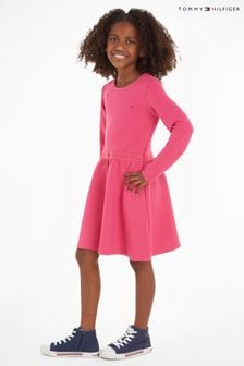 Розовое детское платье с поясом Tommy Hilfiger (296869) | €36 - €42
