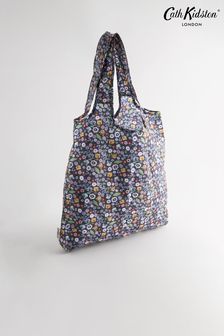 Cath Kidston Navy Ditsy Floral Print Foldaway Shopper Bag (297224) | $27