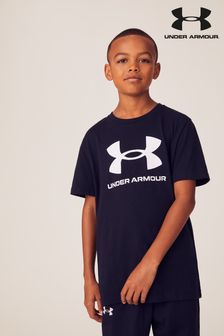Schwarz - Under Armour Jungen Jugendliche Sportstyle T-Shirt mit Logo (297310) | 25 € - 30 €