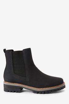 Black Regular/Wide Fit Forever Comfort® Chunky Casual Chelsea Boots (297528) | ₪ 167