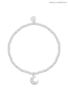 Серебристый цвет - Эластичный браслет с фианитами Estella Bartlett луны Sienna (298215) | €14