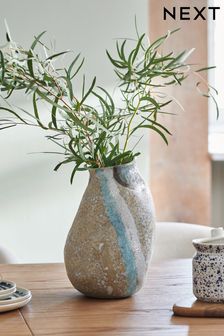 Blue Reactive Glaze Ceramic Vase (298430) | €44