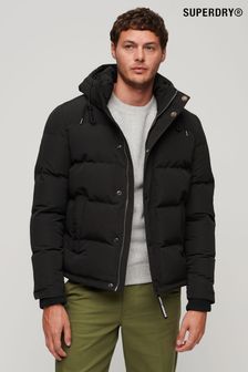 Superdry Black Everest Short Hooded Puffer (299157) | AED666