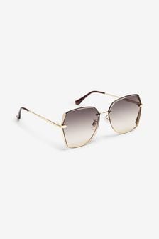 Metal Frame Soft Hexagon Sunglasses