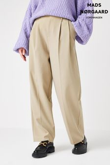 Mads Norgaard Paria Brown Soft Suiting Pants (2F1489) | €129