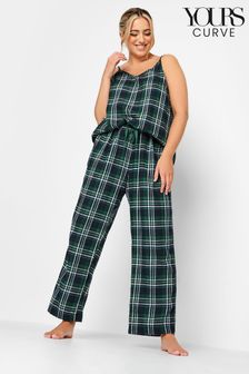 Yours Curve Green Limited Tartan Pyjama Trousers (2Q1661) | €10
