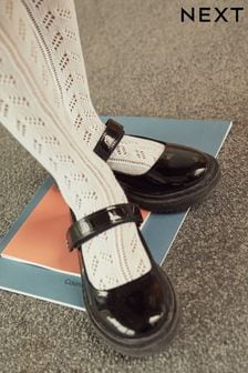 Black Patent Junior School Mary Jane Shoes (300378) | $34 - $47