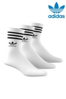 adidas Originals Mid Cut Crew Socks 3 Pairs (300596) | ₪ 56